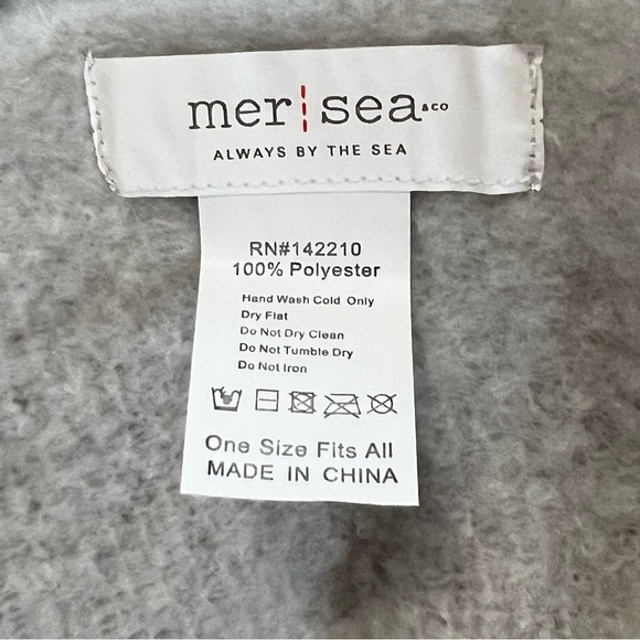 Anthropologie Mer Sea for Anthropologie Large Blanket Scarf Wrap Ombre gray OS - Picture 11 of 11